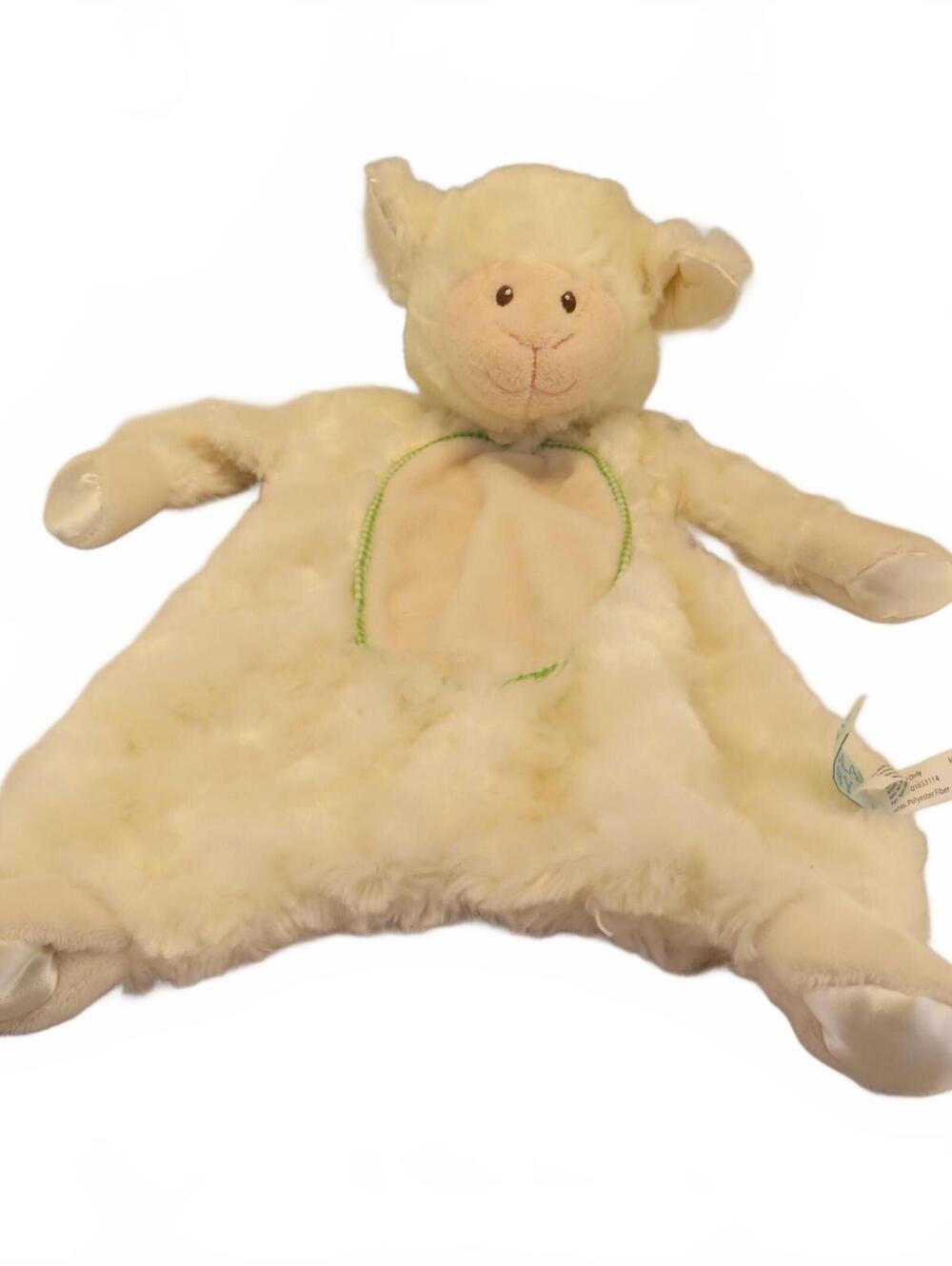 Douglas Baby Cuddle Toy Plush Soft Ivory Lamb Lovey Security Blanket